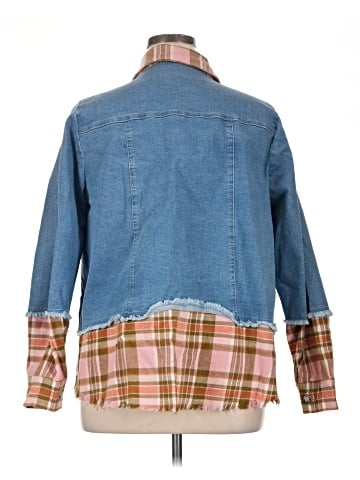 Women With Control Denim Jacket (view 2)