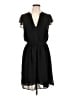 H&M 100% Polyester Solid Black Casual Dress Size 12 - photo 1