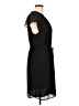 H&M 100% Polyester Solid Black Casual Dress Size 12 - photo 4