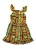 Little Lass 100% Polyester Print Orange Dress Size 6X - photo 1