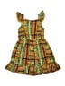 Little Lass 100% Polyester Print Orange Dress Size 6X - photo 2