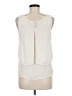 HD in Paris 100% Polyester Ivory Sleeveless Blouse Size 6 - photo 2