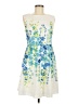 Studio One 100% Polyester Floral Blue Cocktail Dress Size 6 - photo 1