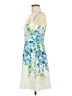 Studio One 100% Polyester Floral Blue Cocktail Dress Size 6 - photo 5