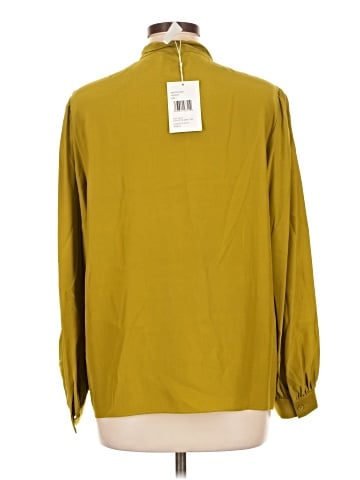 Lafayette 148 New York Long Sleeve Silk Top (view 2)