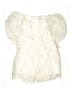 Selfie Leslie 100% Polyester Floral Solid Ivory White Romper Size S - photo 1