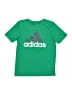 Adidas 100% Polyester Green Short Sleeve Top Size 10 - 12 - photo 1