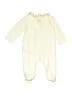 First Impressions Tie-dye Ivory White Long Sleeve Onesie Size 0-3 mo - photo 2