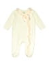 First Impressions Tie-dye Ivory White Long Sleeve Onesie Size 0-3 mo - photo 1