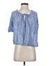 Rails Blue Short Sleeve Blouse Size S - photo 1