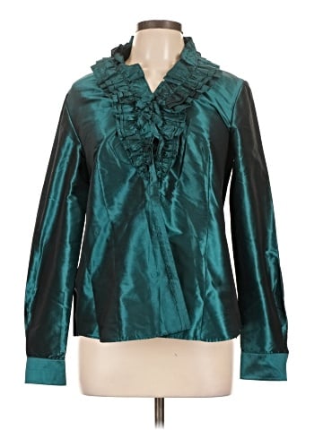 Lafayette 148 New York Long Sleeve Blouse (view 1)