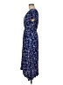 Fun2Fun 100% Rayon Floral Blue Casual Dress Size M - photo 5