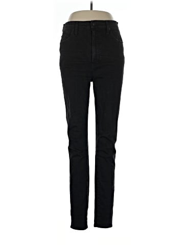 Madewell Tall 10" High-Rise Skinny Jeans in Black Frost (view 1)