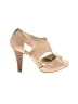 Sofft 100% Leather Tan Heels Size 7 1/2 - photo 1