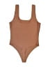 Parade Solid Brown One Piece Swimsuit Size M - photo 2