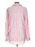 BeachLunchLounge 100% Rayon Stripes Pink Long Sleeve Button-Down Shirt Size L - photo 2
