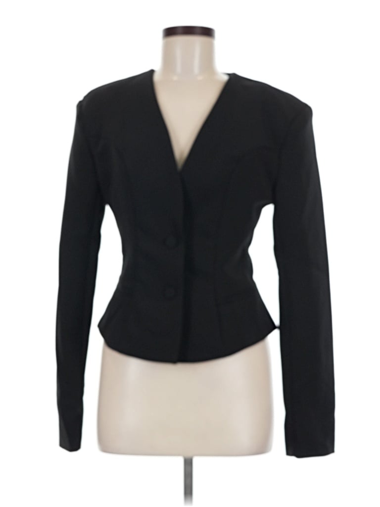 Pre-owned Missguided Blazer Jacket In Black