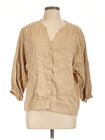 Cuyana 3/4 Sleeve Button-Down Shirt (view 1)