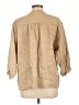 Cuyana Tan 3/4 Sleeve Button-Down Shirt Size L - photo 2