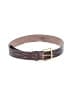 Sears 100% Leather Brown Leather Belt Size 34 waist - photo 1