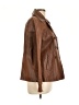 New York & Company 100% Polyester Brown Coat Size L - photo 4