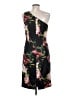David Meister Floral Black Cocktail Dress Size 8 - photo 2