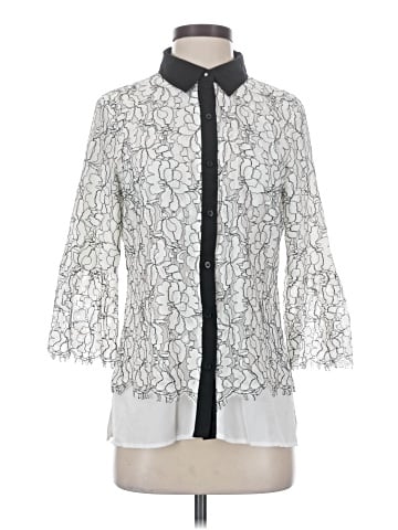 Karl Lagerfeld Paris 3/4 Sleeve Blouse (view 1)