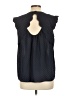 41Hawthorn 100% Polyester Polka Dots Black Sleeveless Blouse Size L - photo 2
