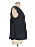 41Hawthorn 100% Polyester Polka Dots Black Sleeveless Blouse Size L - photo 4