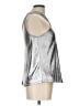 RACHEL Rachel Roy 100% Polyester Metallic Silver Sleeveless Top Size L - photo 4
