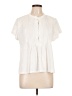 Lands' End 100% Cotton Ivory Short Sleeve Blouse Size L (petite) - photo 1