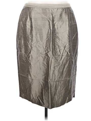 Linda Allard Ellen Tracy Silk Skirt (view 1)