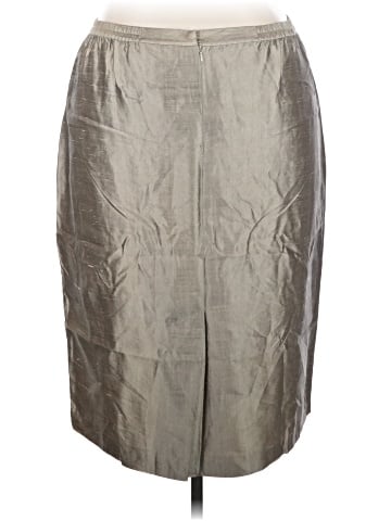 Linda Allard Ellen Tracy Silk Skirt (view 2)