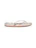 Roxy Tropical White Flip Flops Size 9 - 10 - photo 1