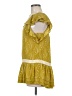 Leifsdottir 100% Silk Yellow Short Sleeve Silk Top Size 8 - photo 5