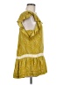 Leifsdottir 100% Silk Yellow Short Sleeve Silk Top Size 8 - photo 4