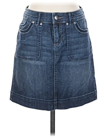 White House Black Market Denim Skirt (view 1)