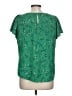 CeCe Green Short Sleeve Blouse Size L - photo 2