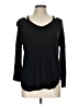 Tribal 100% Rayon Black 3/4 Sleeve Top Size L - photo 1