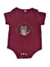 Unbranded Graphic Burgundy Short Sleeve Onesie Size 9-12 mo - photo 1