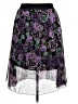 Lularoe 100% Polyester Floral Purple Formal Skirt Size XL - photo 2