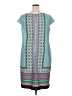 Cato Print Teal Casual Dress Size 20W - photo 2