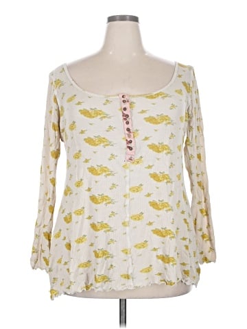 Intimately by Free People 3/4 Sleeve T-Shirt (view 1)