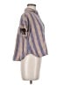 Madewell Stripes Blue Short Sleeve Button-Down Shirt Size M - photo 4