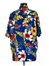 Marisa Christina Tropical Blue Short Sleeve Blouse Size M - photo 2
