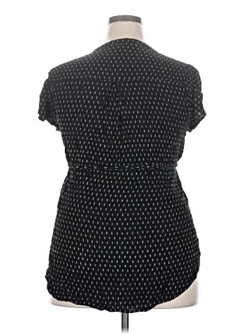 Full Moon Maternity Short Sleeve Blouse (view 2)