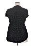 Full Moon Maternity 100% Rayon Black Short Sleeve Blouse Size XXL - photo 2