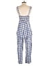 NOM Checkered-gingham Blue Jumpsuit Size XS - photo 2