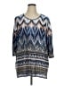 Catherines 100% Polyester Blue 3/4 Sleeve Blouse Size 1X - photo 1
