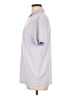 Theory Purple Short Sleeve Button-Down Shirt Size L - photo 5